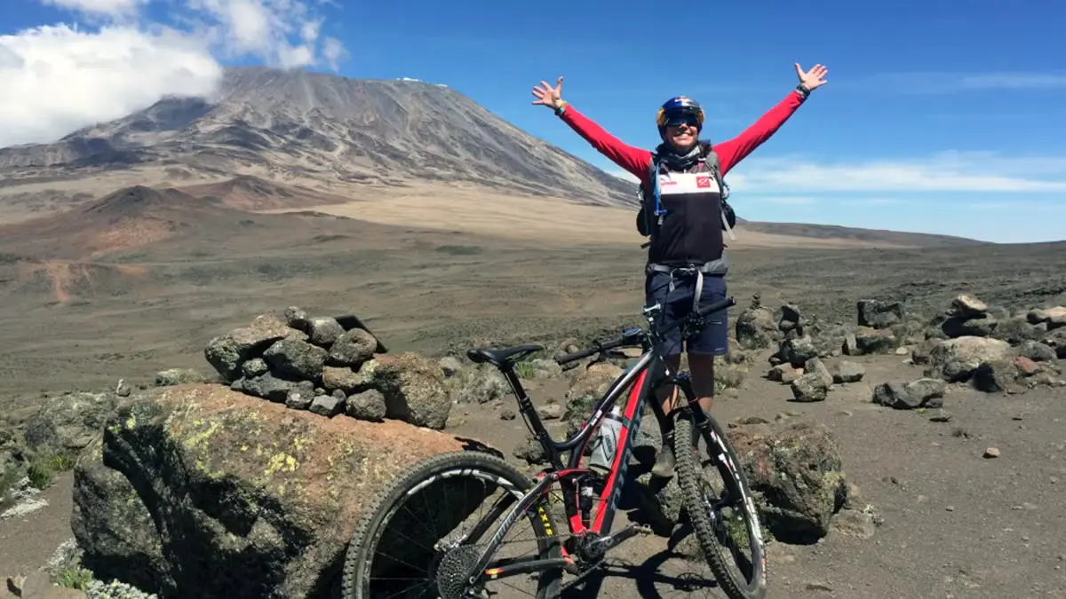 Cycling the foothills of Mount Kilimanjaro